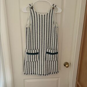 Zara women’s black and cream wool dress! Look at the back! Stunning!!